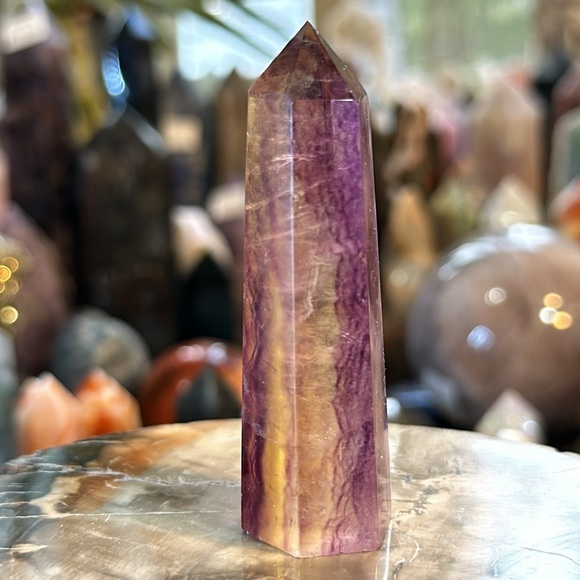 Rainbow Fluorite Crystal Point! - Picture 6 of 11